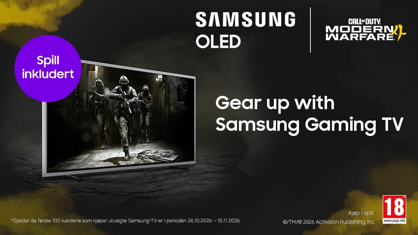 Samsung OLED med Modern Warfare 4