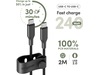 PanzerGlass Racing 240W USB-C kabel, 2m (sort) USB-kabler