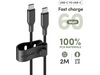 PanzerGlass Racing 60W USB-C kabel, 2m (sort) USB-kabler