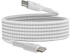Belkin USB-C Flettet ladekabel 2m, 2-pack (hvit) USB-kabler