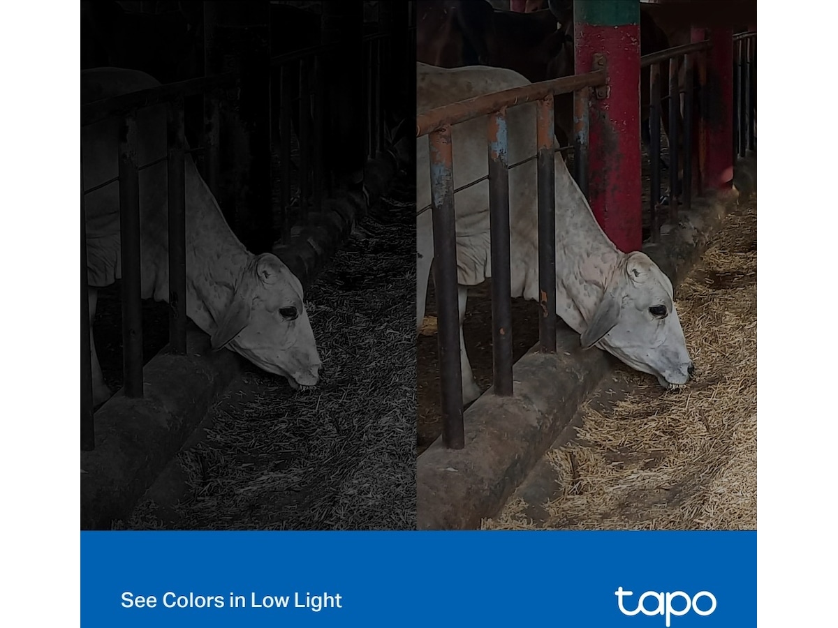 TP-Link Tapo C320WS 2K WiFi Utendørs kamera (hvit) Overvåkningskameraer