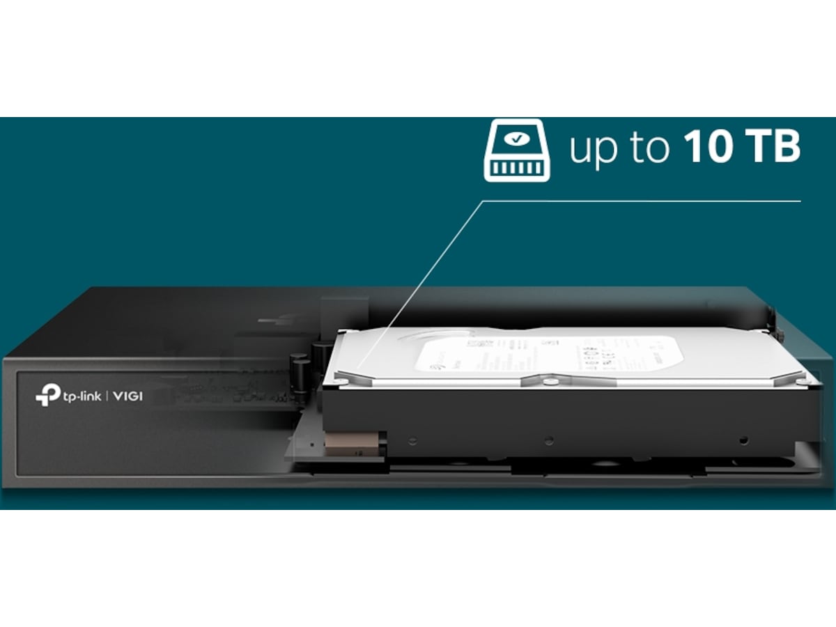 TP-Link VIGI NVR1008H Network video recorder Tilbehør til overvåkningskameraer