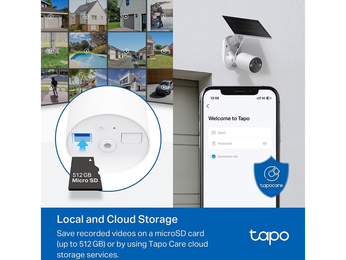 TP-Link Tapo C410 KIT soldrevet overvåkningskamera Overvåkningskameraer