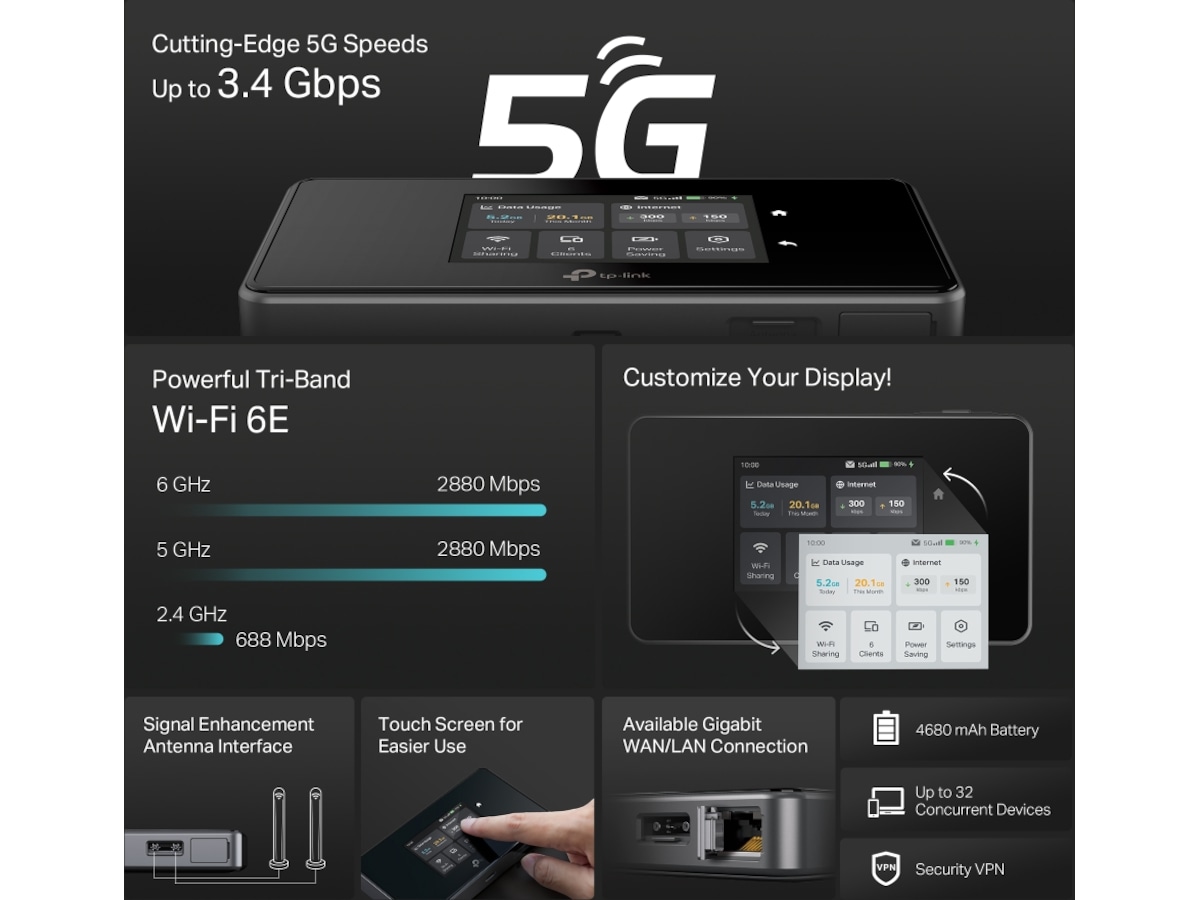 TP-Link M8550 5G router Routere