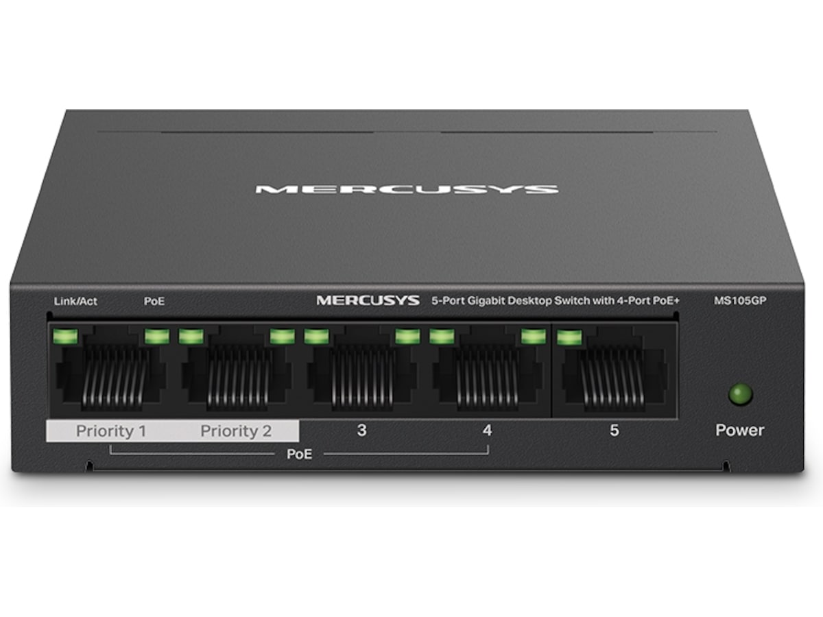 Mercusys  MS105GP 5-Port Gigabit Switch Switch