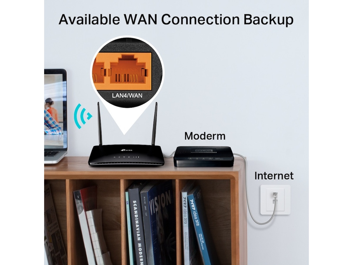 TP-Link Archer MR200 4G-Router Mobilt bredbånd