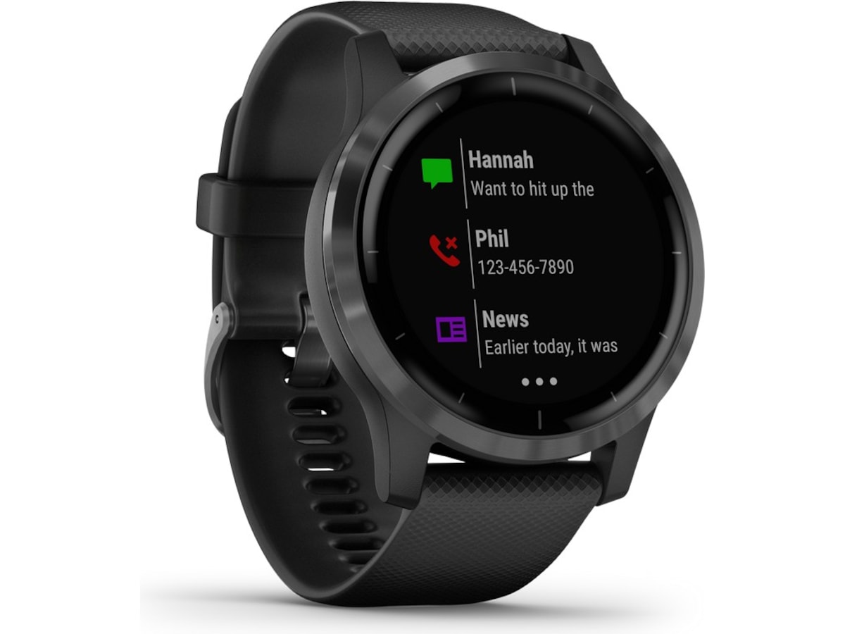 Garmin Vivoactive 4 GPS sportsklokke 45mm - sort  -B-Grade Demo klokker