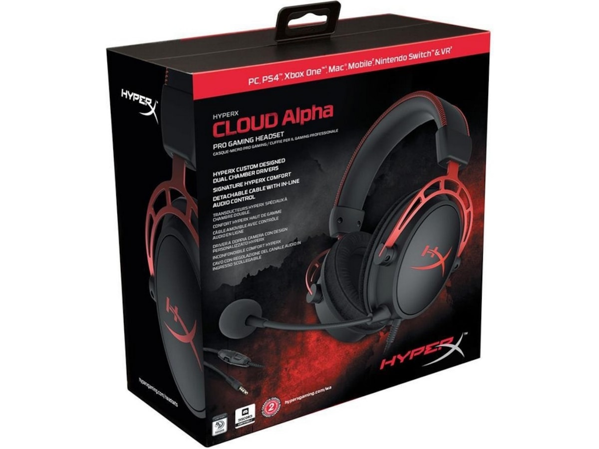 HyperX Cloud Alpha Gaming Headset (sort/rød) Gamingheadset