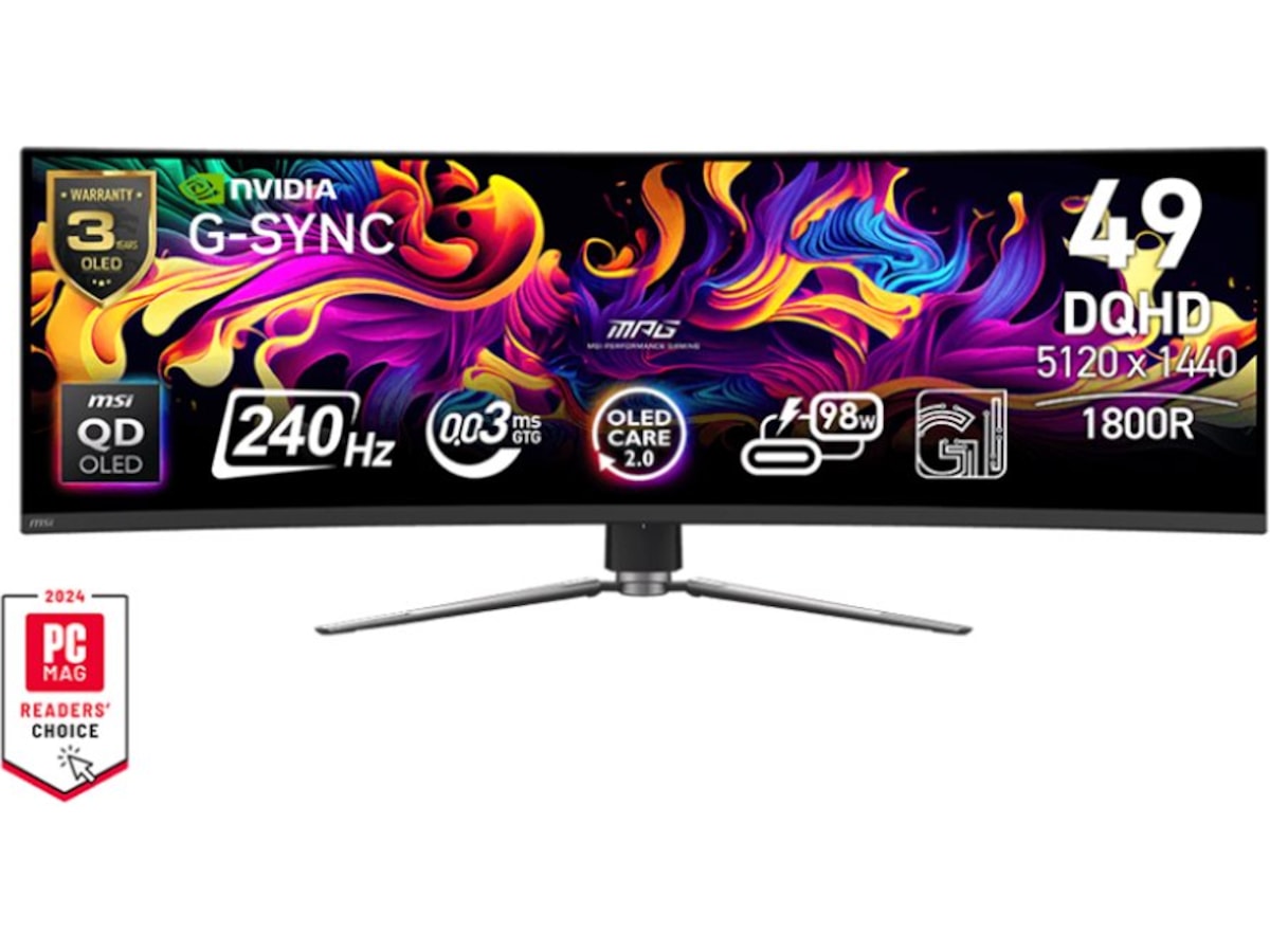 MSI 49" gamingskjerm MPG 491CQPX Gamingskjermer