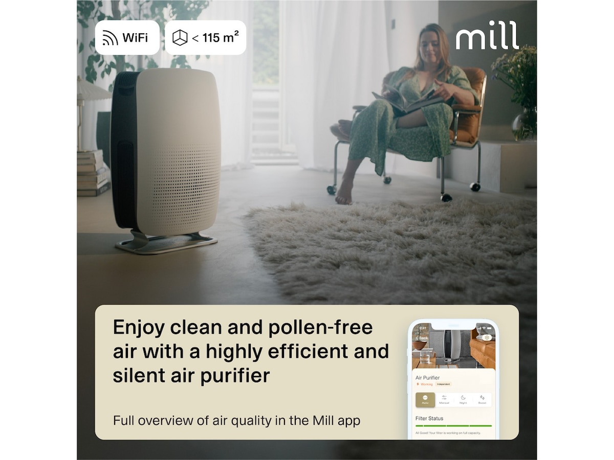 Mill Silent Pro luftrenser + Sense Bundle Luftrensere