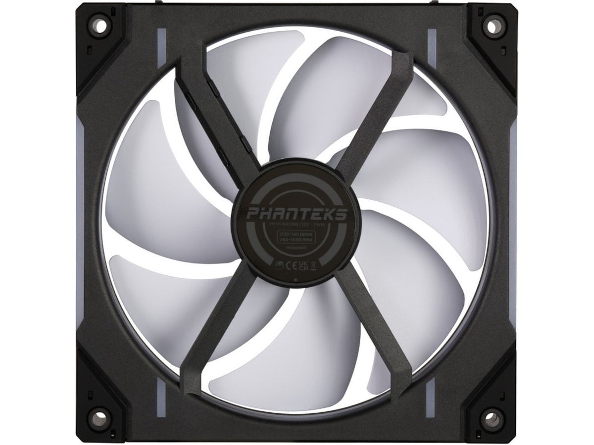 Phanteks D30 140mm PWM DRGB Reverse Vifte 3-Pack (sort) Vifter