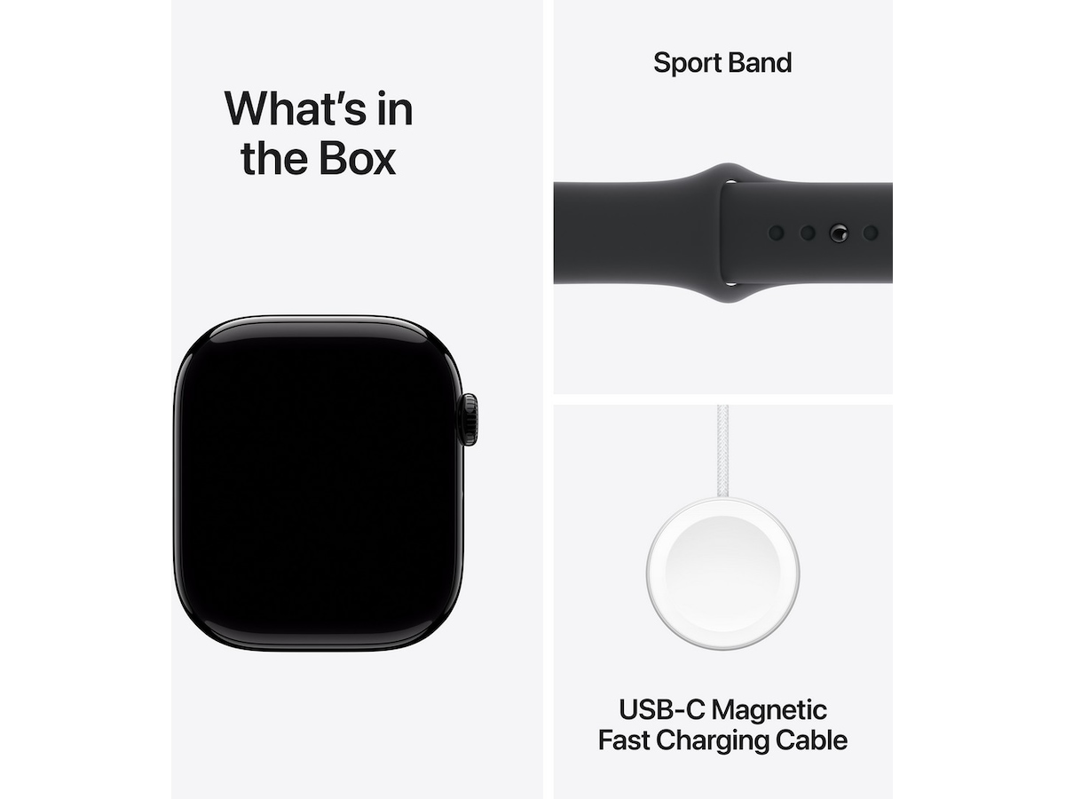 Apple Watch Series 10 46mm GPS Aluminium (gagatsvart) Smartklokker