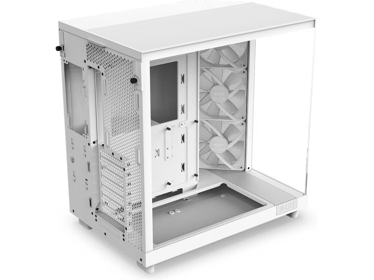 NZXT H6 Flow Case Dual Chamber Mid Tower RGB (hvit) -B-Grade Demo annet i datautstyr