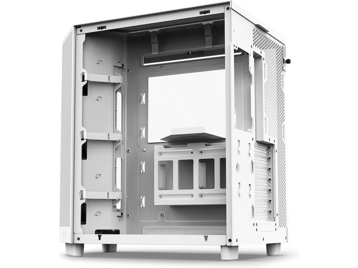 NZXT H6 Flow Case Dual Chamber Mid Tower RGB (hvit) -B-Grade Demo annet i datautstyr