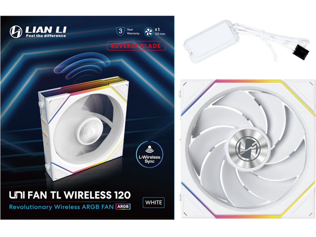 Lian Li UNI FAN TL Wireless Reverse (hvit) Vifter
