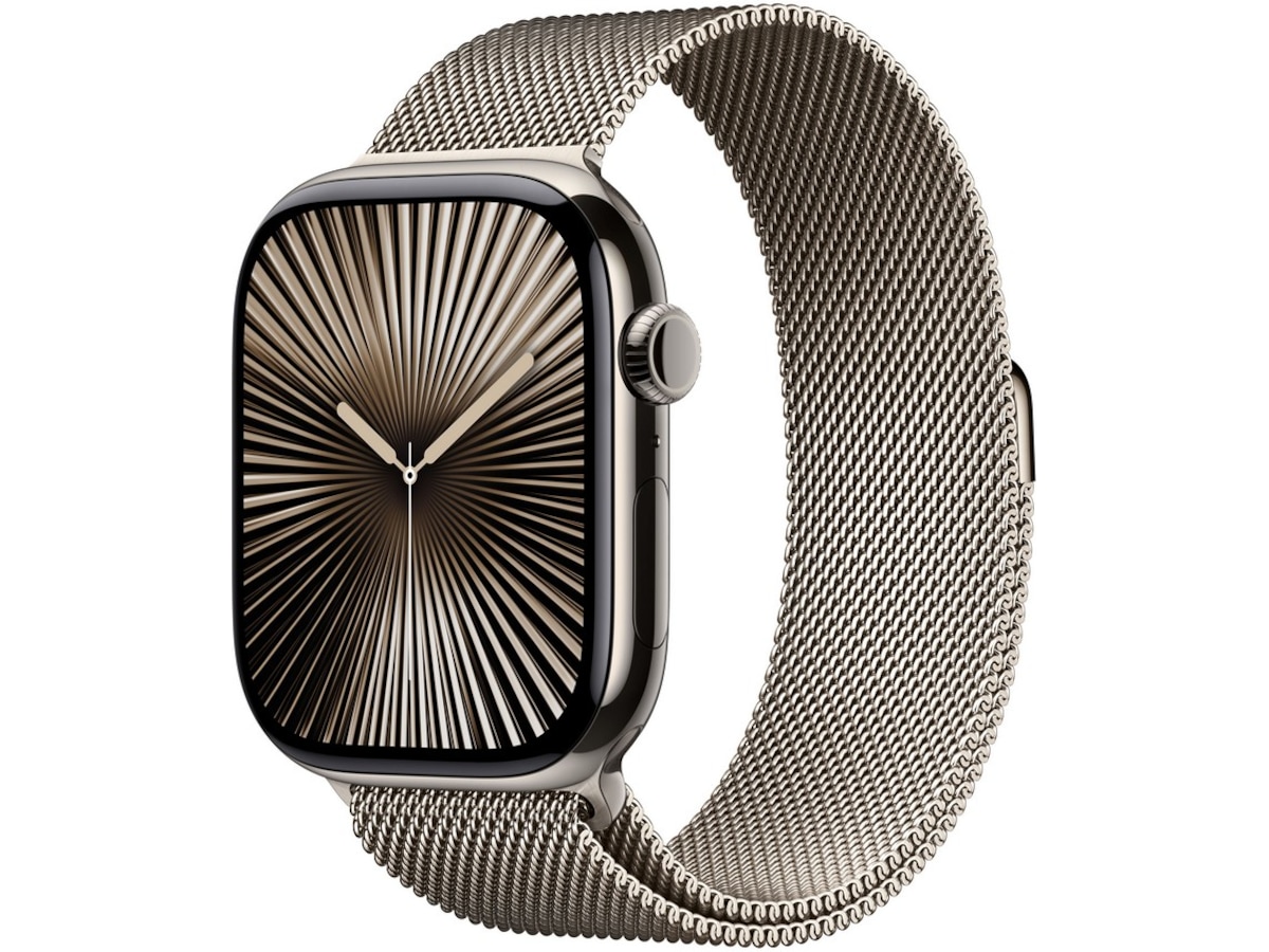 Apple Watch Series 10 46mm GPS + LTE Titan (naturlig) -B-Grade Demo klokker