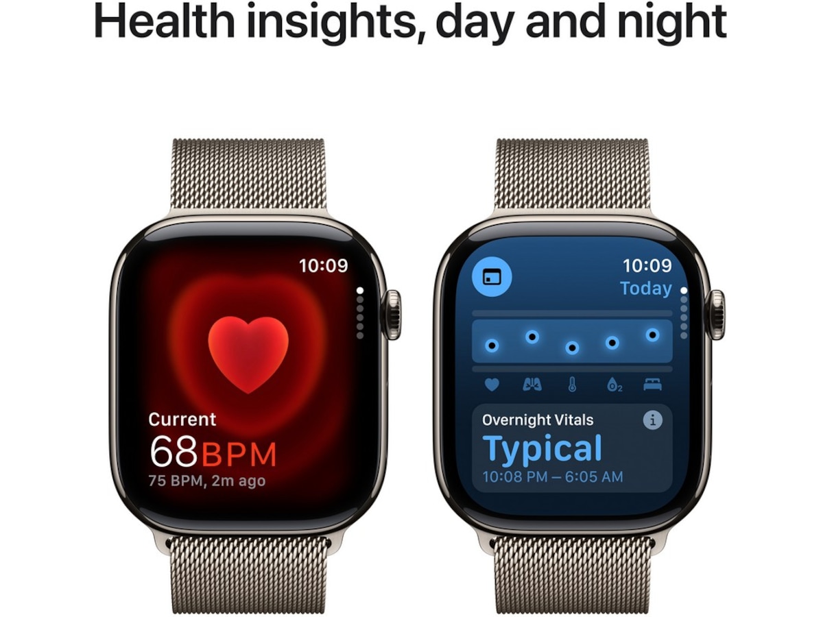 Apple Watch Series 10 46mm GPS + LTE Titan (naturlig) -B-Grade Demo klokker