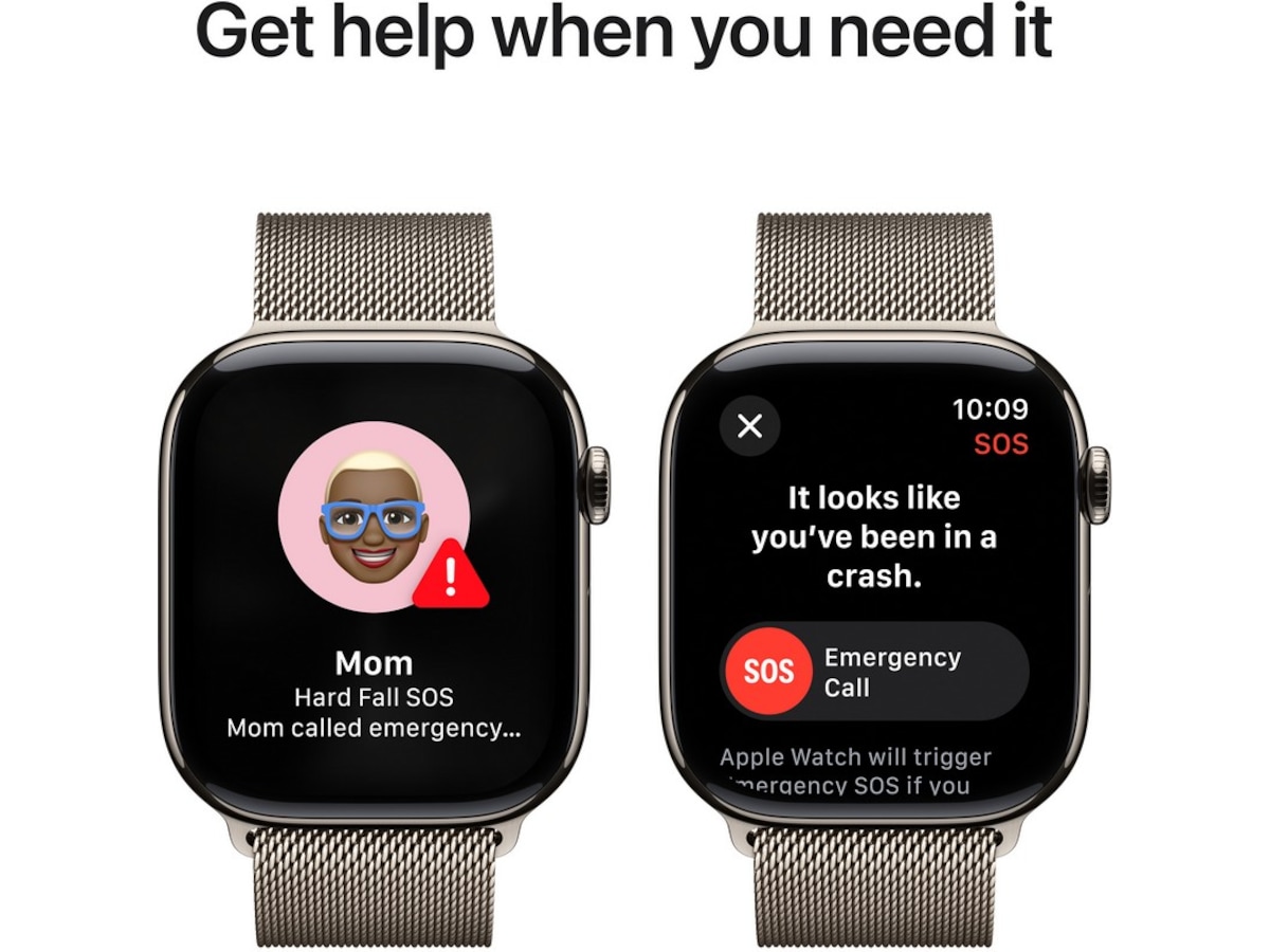 Apple Watch Series 10 46mm GPS + LTE Titan (naturlig) -B-Grade Demo klokker