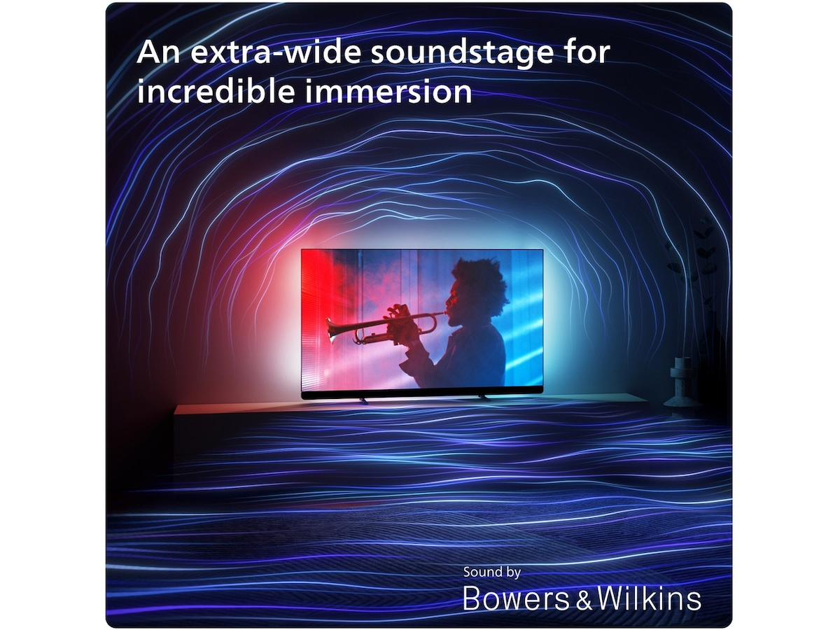 Philips 77" 4K UHD OLED+ Smart TV Ambilight 77OLED909 -B-Grade Demo TV/projektor