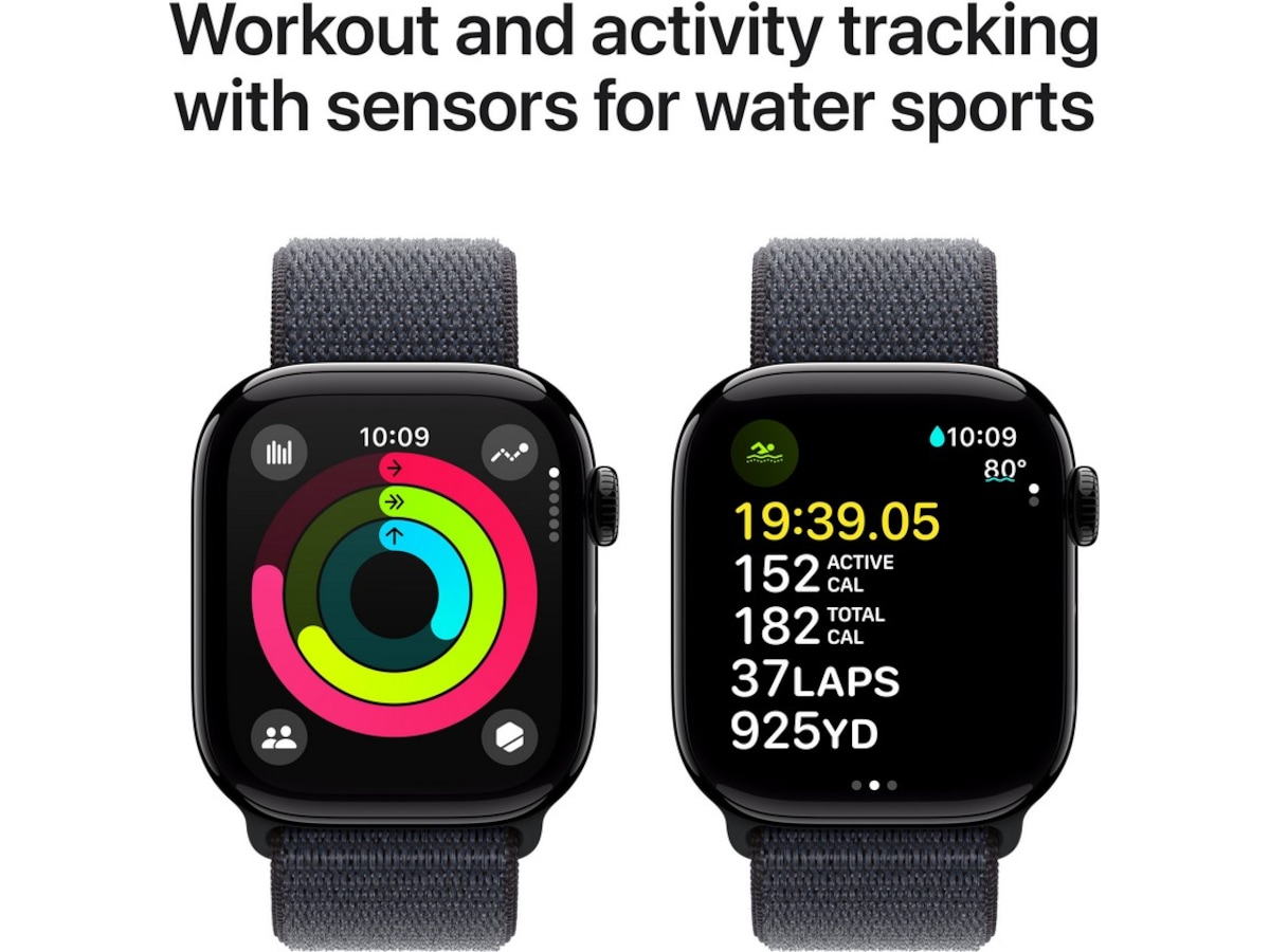 Apple Watch Series 10 GPS 42mm Aluminium (gagatsvart) -B-Grade Demo klokker