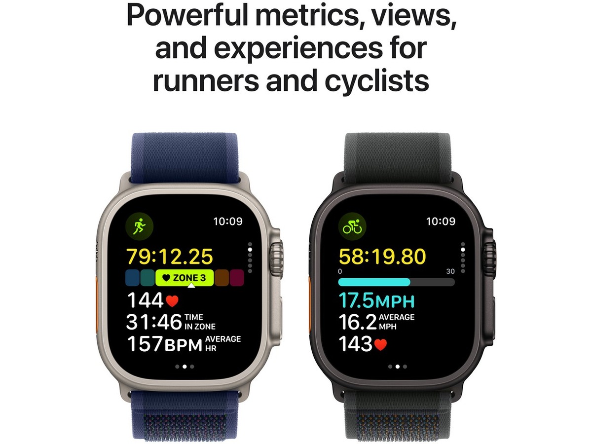 Apple Watch Ultra 2 49mm GPS + LTE Titan (sort) -B-Grade Demo klokker