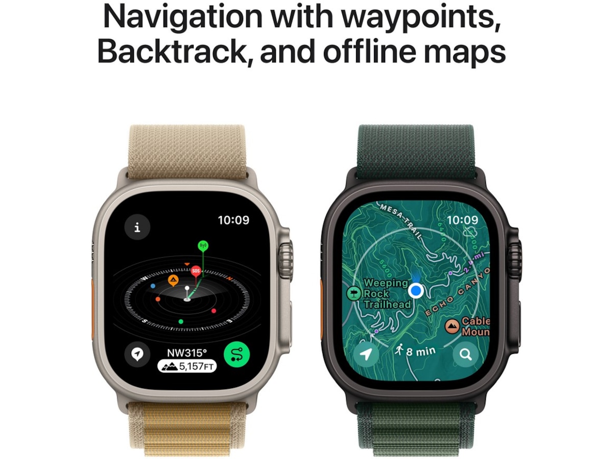 Apple Watch Ultra 2 49mm GPS + LTE Titan (sort) -B-Grade Demo klokker