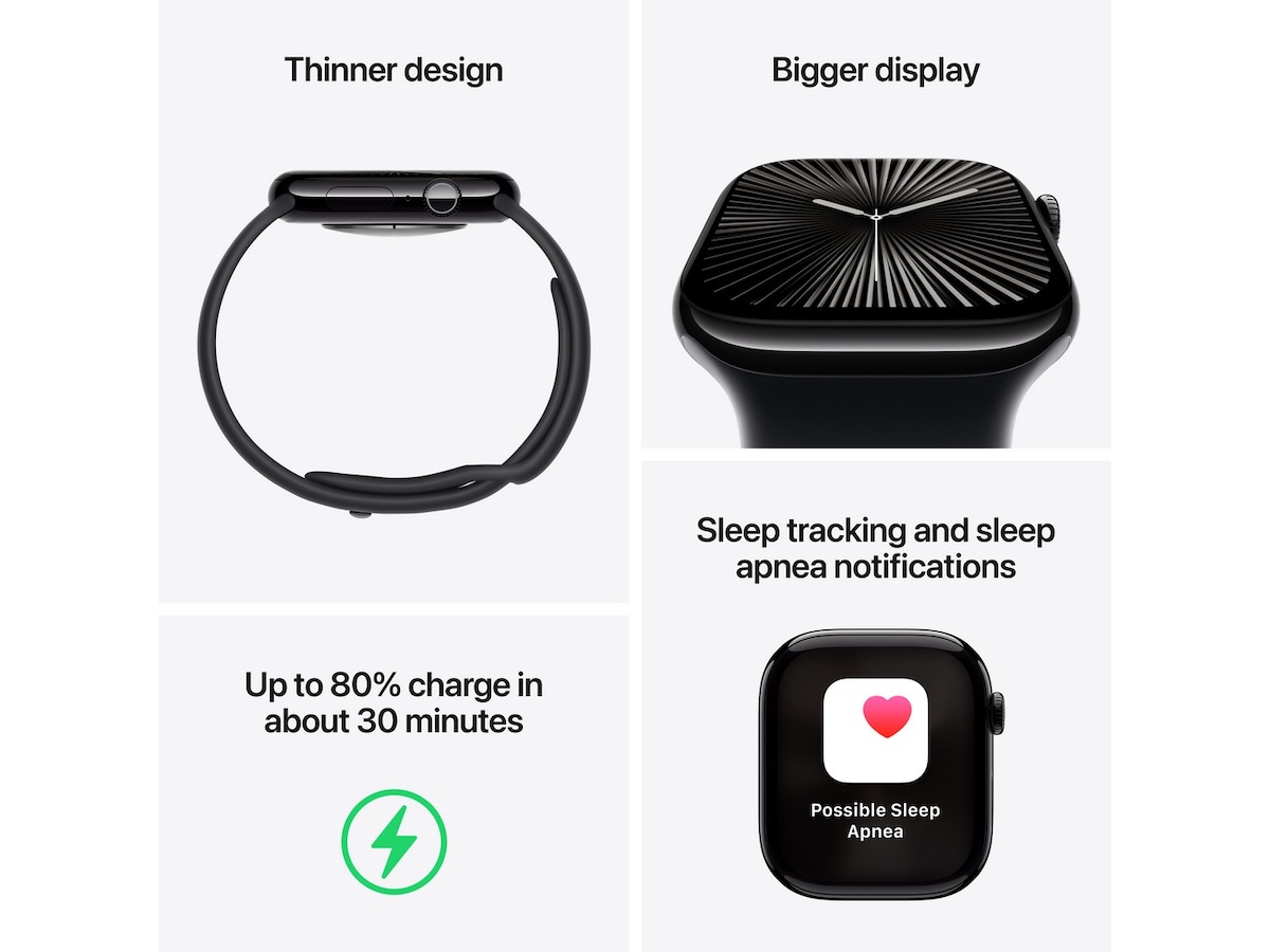 Apple Watch Series 10 46mm GPS + LTE Aluminium (rosegull) -B-Grade Demo klokker