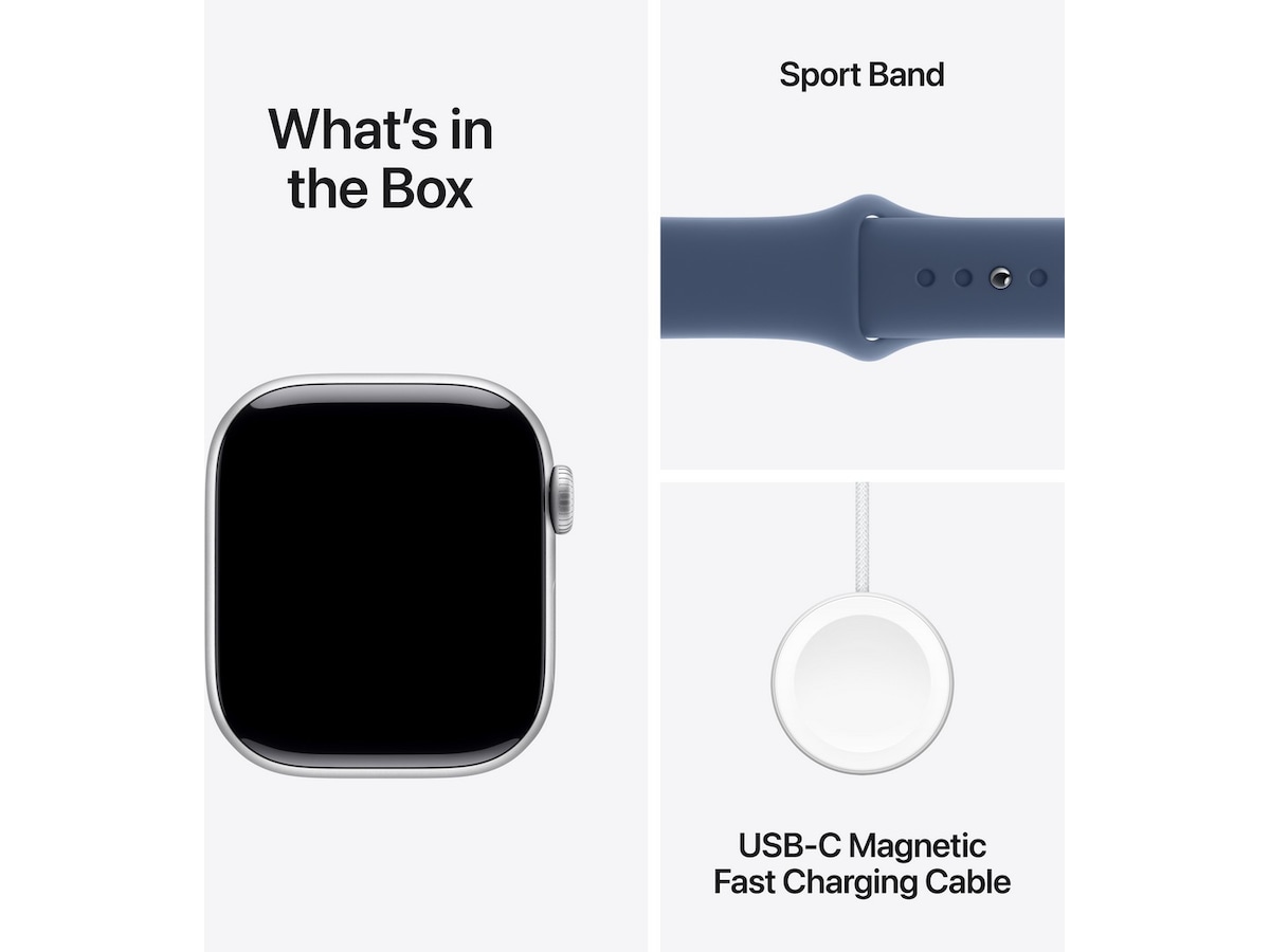 Apple Watch Series 10 GPS + LTE 42mm Aluminium (sølv) -B-Grade Demo klokker