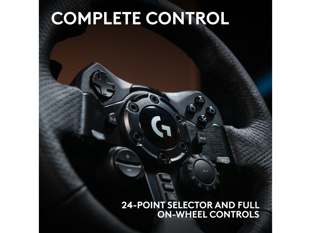 Logitech Racing Ratt Logitech G923 Driving Force Racing PS4/PS5/PC - Ratt og pedaler ...