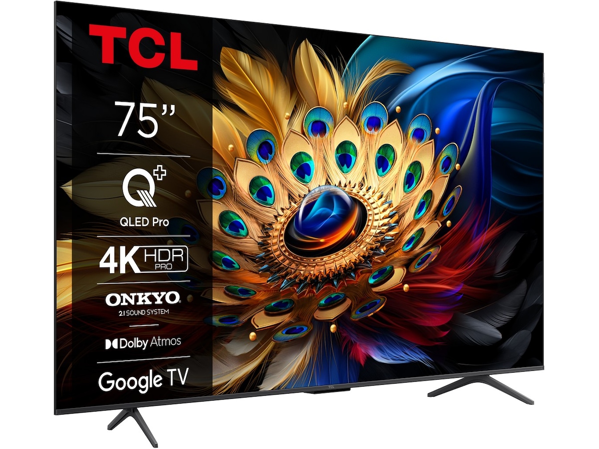 TCL 75" 75C61B QLED Pro 4K Google TV 70 - 79 tommer TV