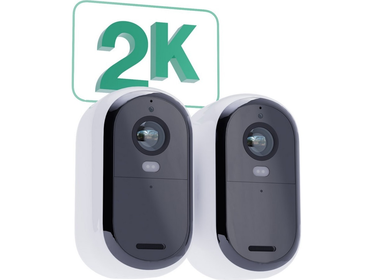 Arlo Essential 2 XL 2K Outdoor overvåkningskamera (hvit) 2pk -B-Grade Demo hjem & fritid