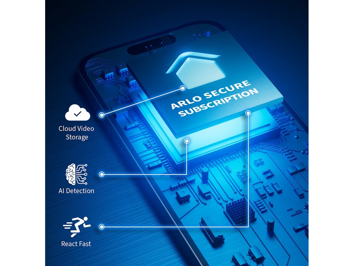 Arlo Essential 2 XL 2K Outdoor overvåkningskamera (hvit) 2pk -B-Grade Demo hjem & fritid