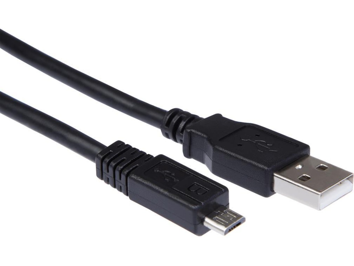 USB-A til USB Micro-B kabel 1m (sort) USB-kabler