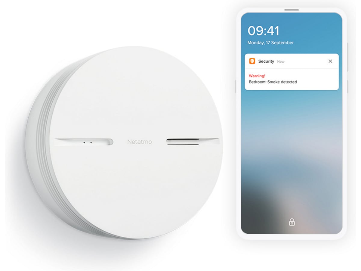 Netatmo Smart Røykvarsler (hvit) Røykvarslerer