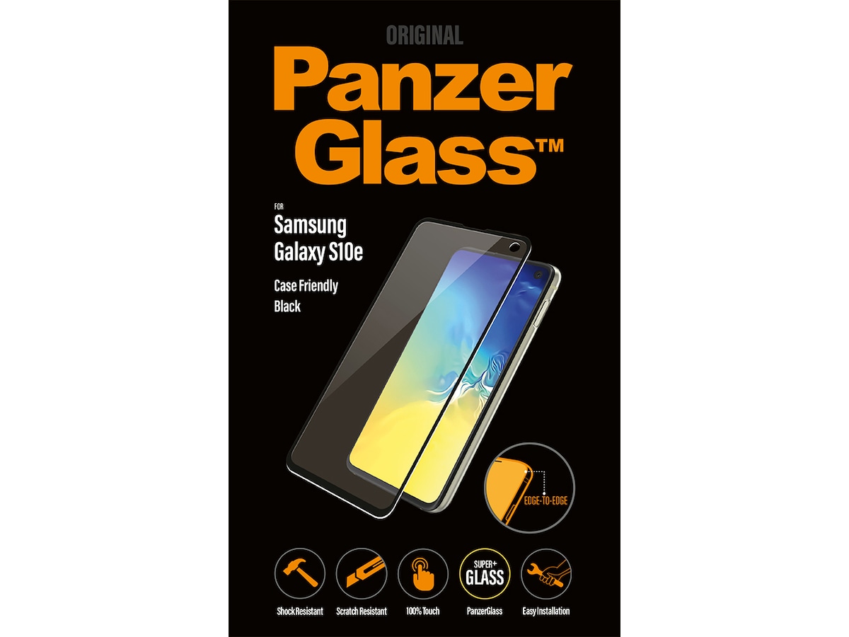 PanzerGlass Galaxy S10e Skjermbeskytter (sort) Skjermbeskytter