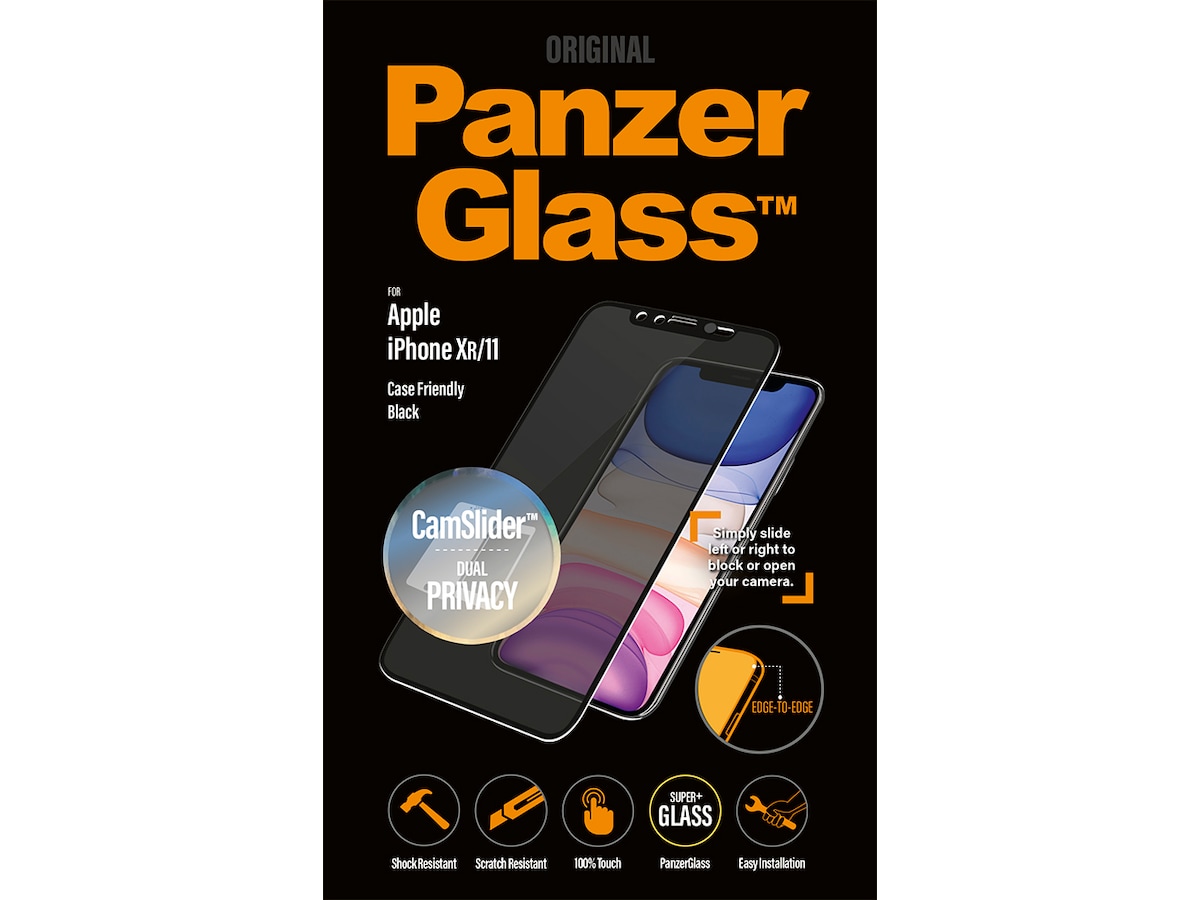 PanzerGlass iPhone XR / 11 CamSlider Skjermbeskytter Skjermbeskytter