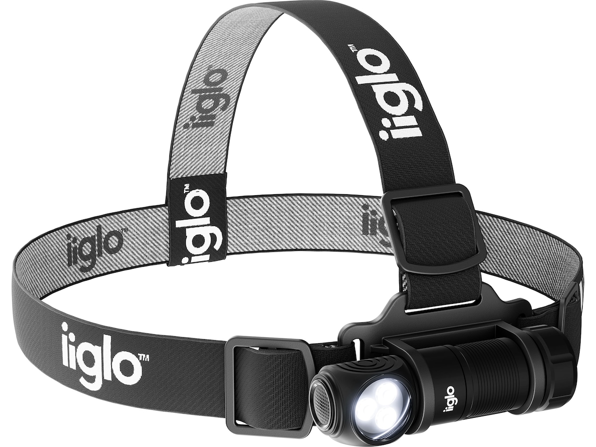 Iiglo Hodelykt 2000 Lumen Kompakt Og Oppladbbar 18350 Batteri Lykter 
