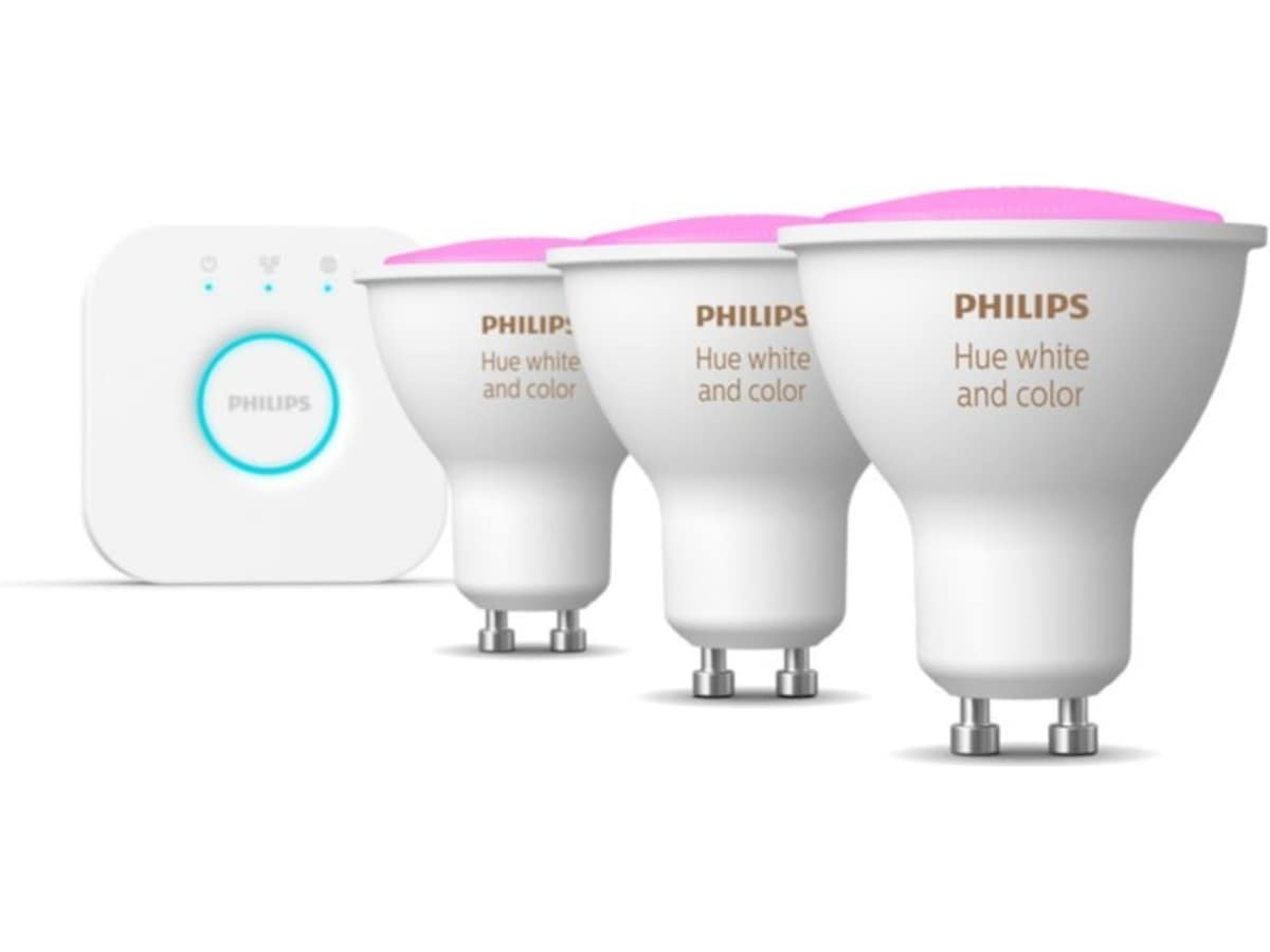 Philips Hue White & color ambiance startpakke GU10 Lyspærer & LED-pærer