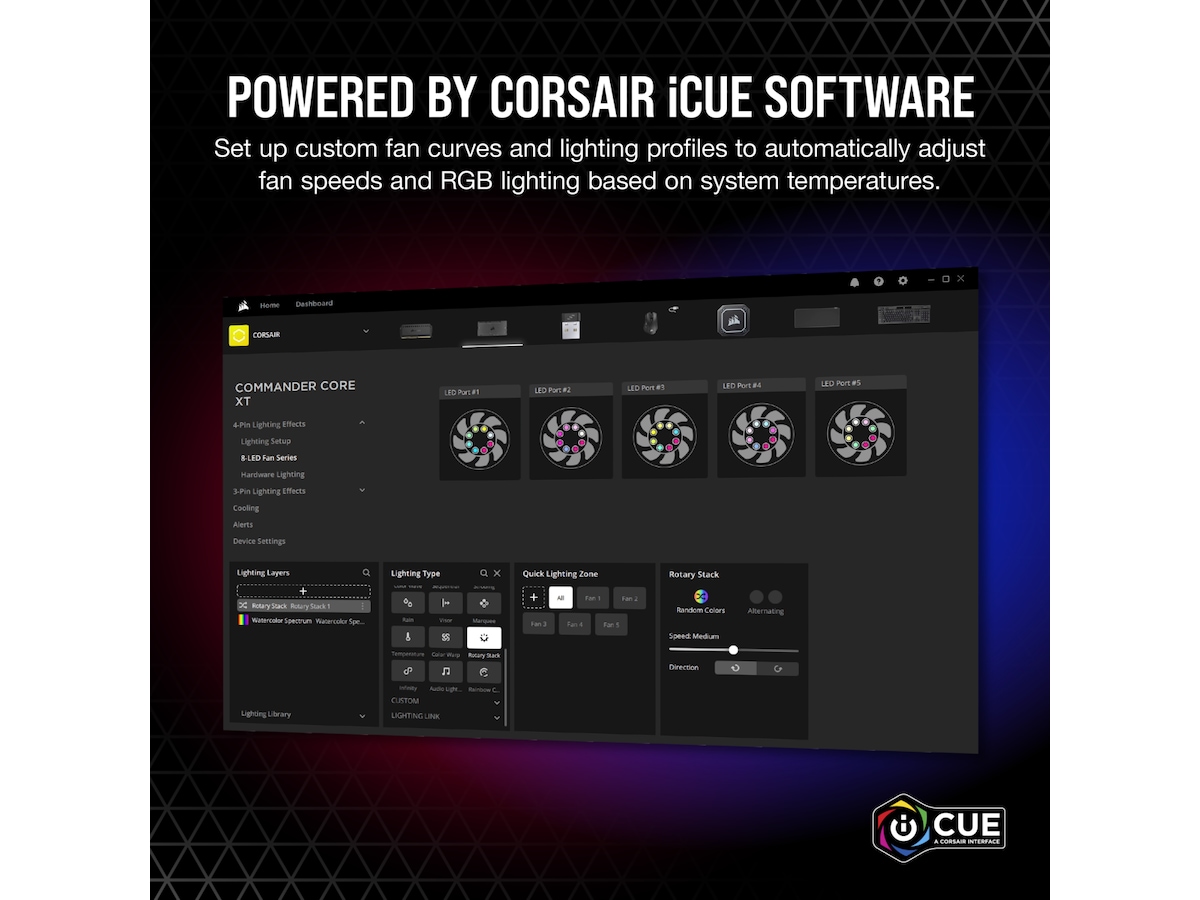 Corsair iCUE Commander Core XT Smart RGB Lys