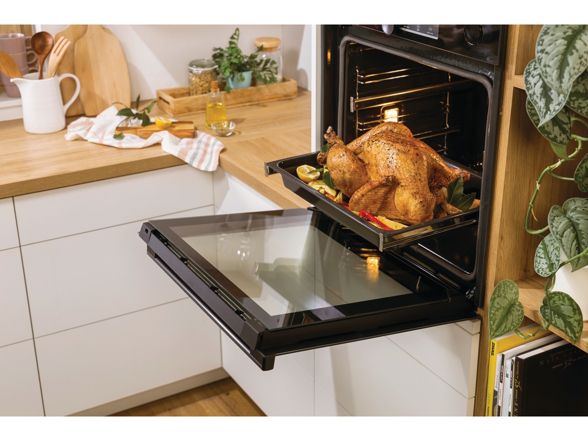 Gorenje BPSA6747A08BGWI Innebygd pyrolyseovn (sort) Stekeovn