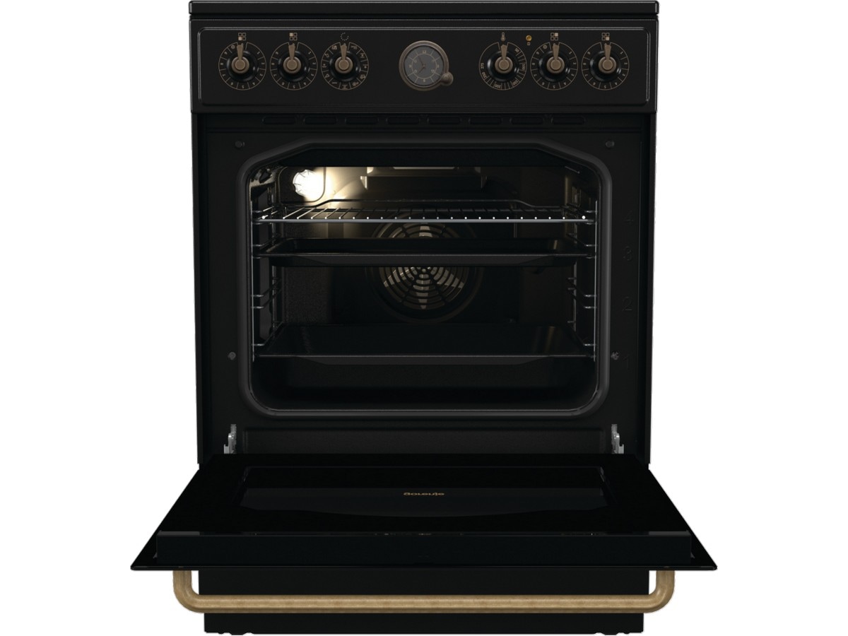 Gorenje GECS6B70CLB Glasskeramisk komfyr (sort) Komfyr