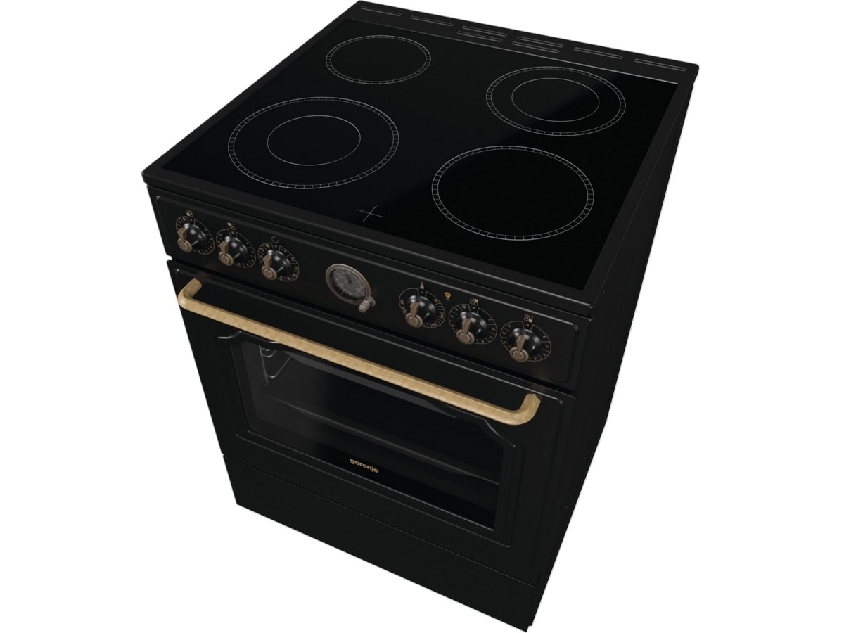 Gorenje GECS6B70CLB Glasskeramisk komfyr (sort) Komfyr