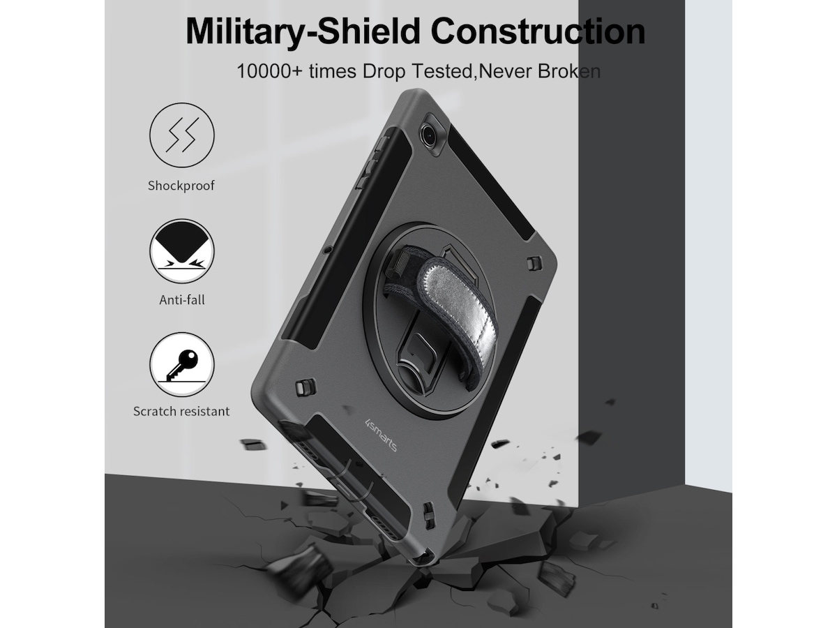 4smarts Galaxy Tab Active4 Pro Rugged Case Grip Deksel til nettbrett