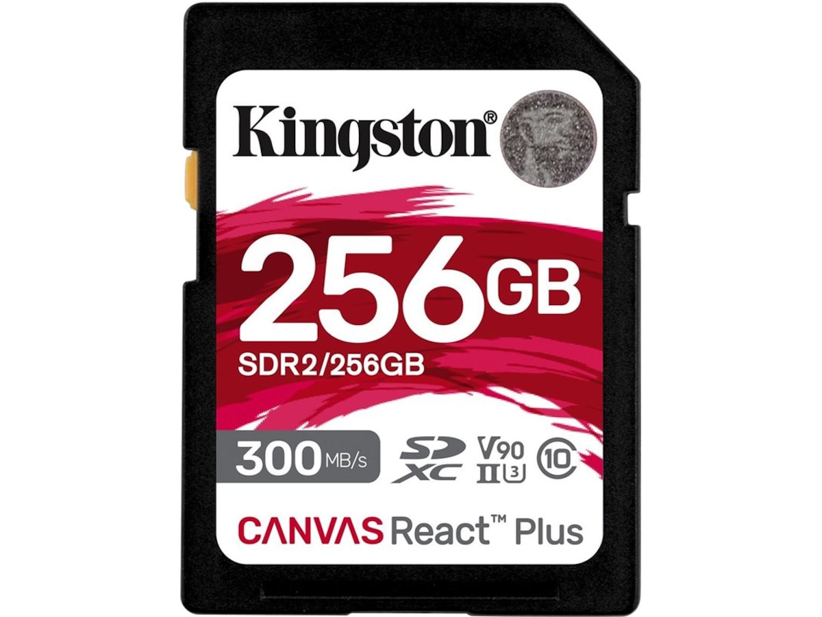 Kingston Canvas React Plus SD 256 GB Minnekort til foto & video