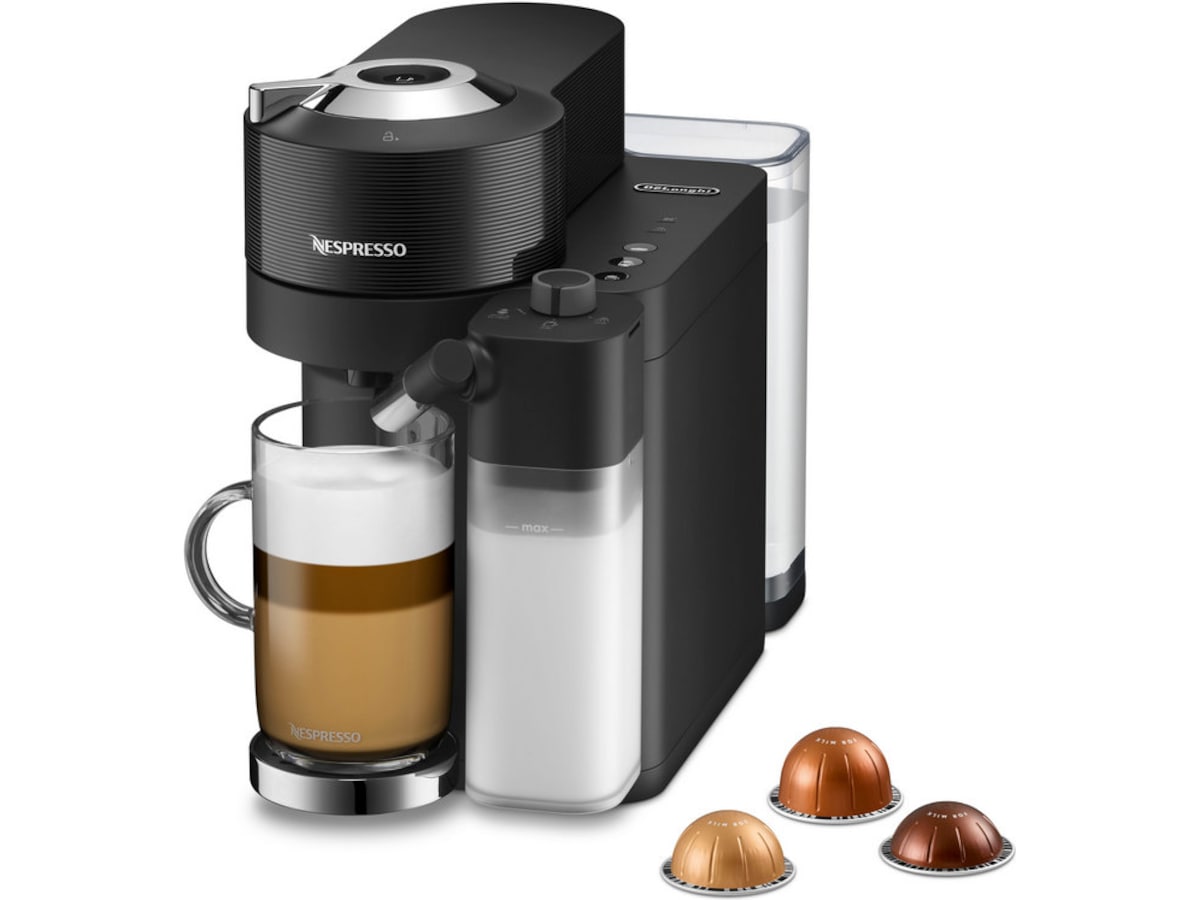 Nespresso Vertuo Lattissima by DeLonghi Kapselmaskin ENV300.B (sort) Kapselmaskiner