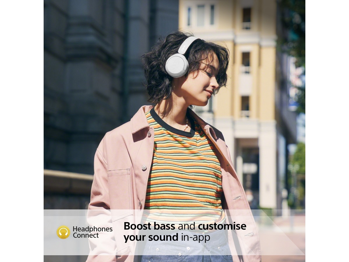 Sony WH-CH520 trådløse hodetelefoner, On-Ear (hvit) Hodetelefoner