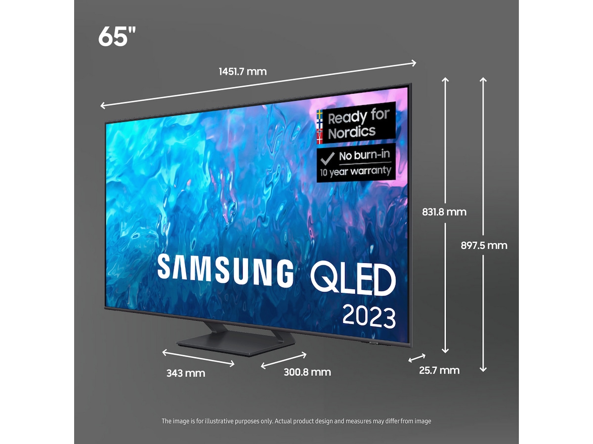 Samsung 65" Q70 QLED 4K TQ65Q70C TVer Komplett.no