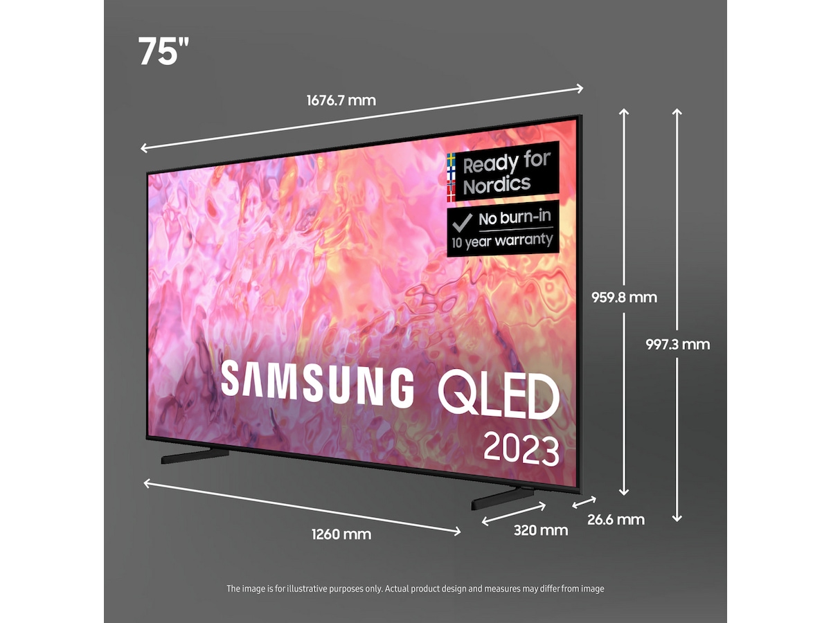 Samsung 75" Q60 QLED 4K TQ75Q60C TVer Komplett.no