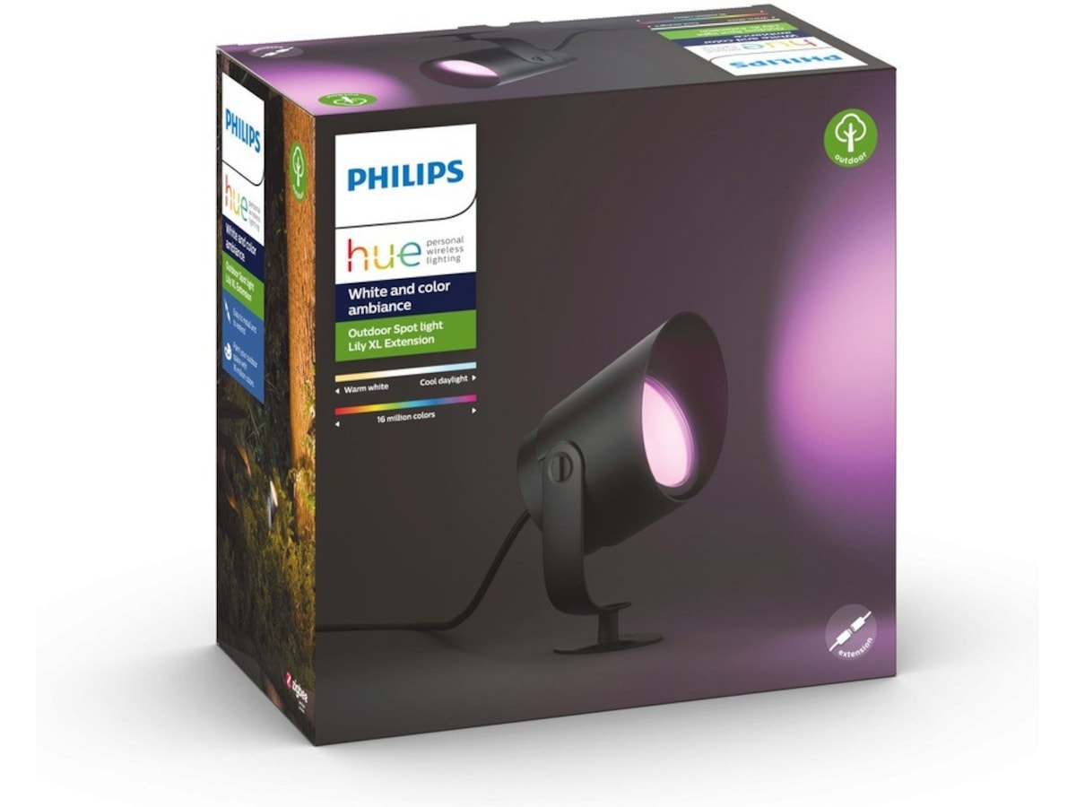 Philips Hue Lily XL utendørs spotlys (sort) Gulvlampe