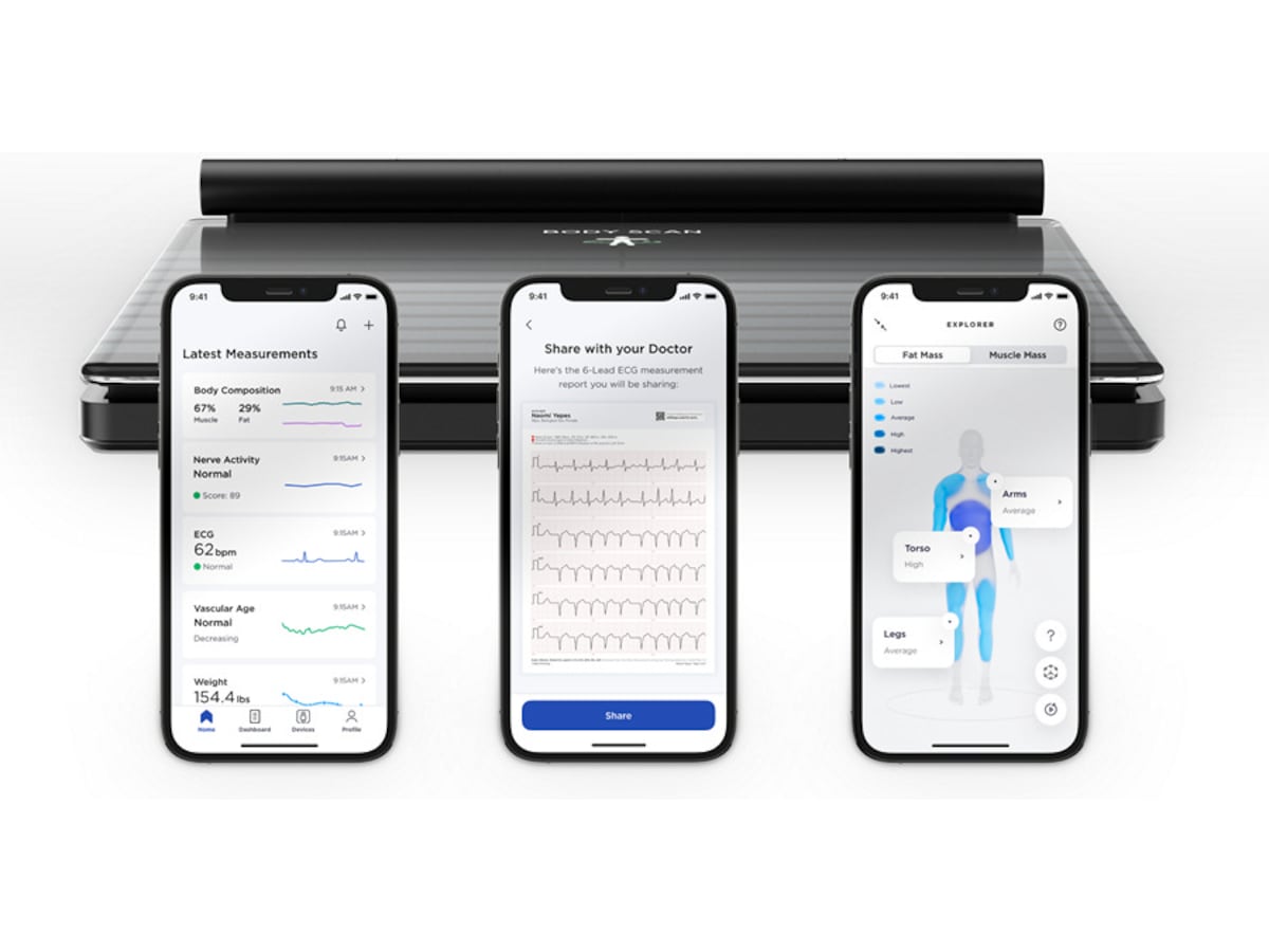 Withings Body Scan smart badevekt (sort) Badevekt